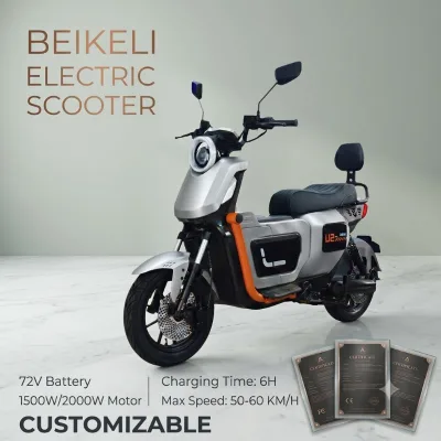 Sleek Dynamic72V2000W Engine Electric Moped Aluminum 3 Speed Smooth 60km/h Momentum Extended Distance Two Wheeler Boulevard