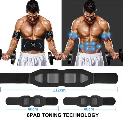 Hot Selling Wireless Electric Muscle Stimulator Power Vibration Full--body Relax Relief Pain  Abdominal Stimulator