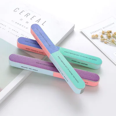 New Multi Functional Double Sides Nail Polish Sanding Strip Seven Polishing Strip Shaping Use Filing Polishing Tool Nail Art