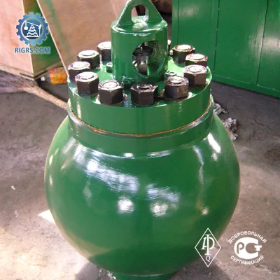 High Pressure Heavy Duty Triplex Mud Pump Discharge Pulsation Dampener Bladder Accumulator for Drilling Rig