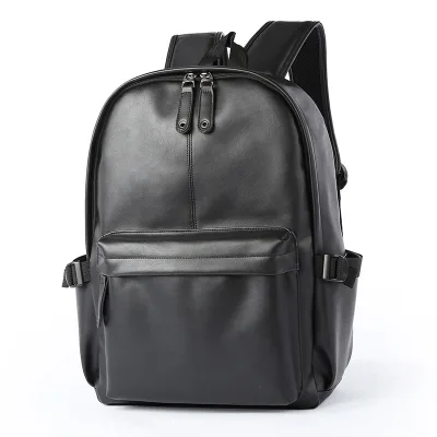 Customized Fashion Trends Men's Leather Laptop Backpacks Travel Backpacks Young Students' Schoolbags Daily Collocation.