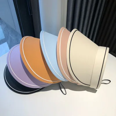 Summer New PVC Women's Sun Hat Outdoor Travel Beach Running Open Top Cool Wholesale