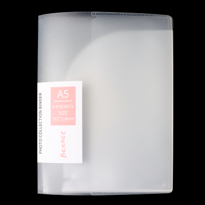 Wholesale Office Document Data School Supplies File Folder PP Material Waterproof Inner Page A5 Size Document File Folder