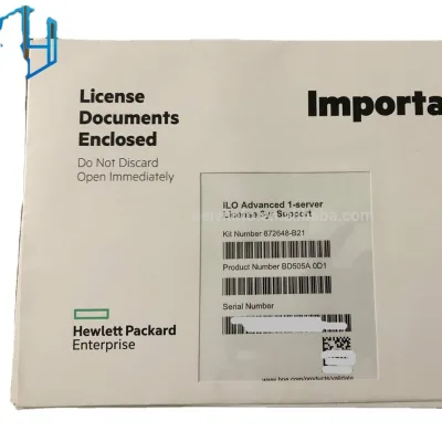 HPE Original ILO E7Y34A BD505A 872648-B21 512488-B21 512485-b21 1 Year 3 Years ILO 3 4 5 Advanced License