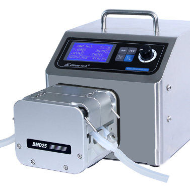 WT600-1F+DMD25 304 Stainless Steel Peristaltic Pump Dispensing Filling Machine 4170 Ml/min Flow 1/2 Nozzles for Chemical Liquids