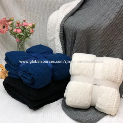 Fashionable Acrylic Blanket, Available in Various Colors & Sizes, Warm and Soft, With High Quality