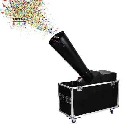 HN Rainbow Jet Paper Machine Stage Effect Paper DMX Launcher Blower Confetti Cannon Machine 8/15 m for Party