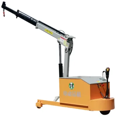 Household Mobile Cantilever Rotary Crane 1 Ton Load Hydraulic Elevator with Full Electric Motor Core Components