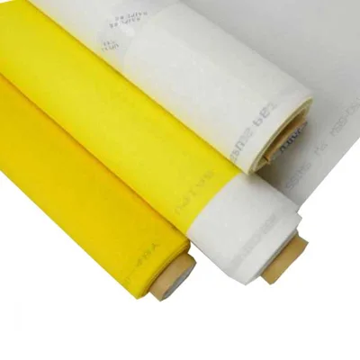 High Quality High Tension Pet 43T-80 Screen Printing Polyester Mesh Monofilament Style White Yellow Low MOQ