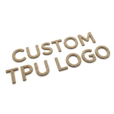 Premium Washable High Density Soft 3D TPU Logo Patch Custom Personalized Textured Heat Transfer Matte TPU Badge for Golf Wear