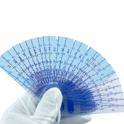 Digital Plastic Feeler Gauge Spacer 0.02-1.0mm and 0.05-1.5mm Ranges for Measuring Plastic Thickness