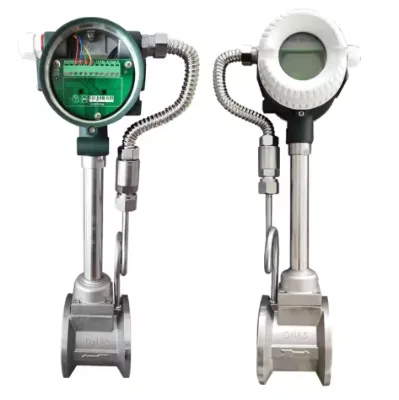 Digital Steam Vortex Air Flow Meter Price Intelligent steam compressed air high-precision gas count display flowmeter