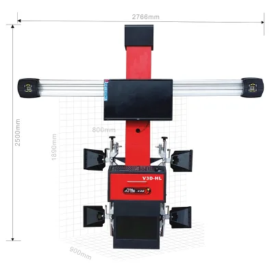 Low Cost AOS AOS-HL 3D Wheel Alignment Machine 0.1mm/0.01 Precision for 4 Wheels 220V/380V Power 1 Year Warranty-Hot Sale