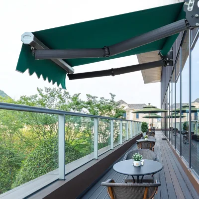 Competitive Rate Aluminum Wall Mount QC Control Retractable Awning Manual Rain Proof Project Arm Awning