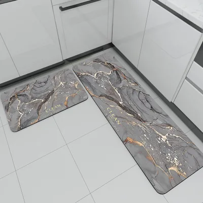 Diatom Mud Floor Mat Non-Slip and Absorbent Quick Drying Soft Modern Style Washable Feature tapetes