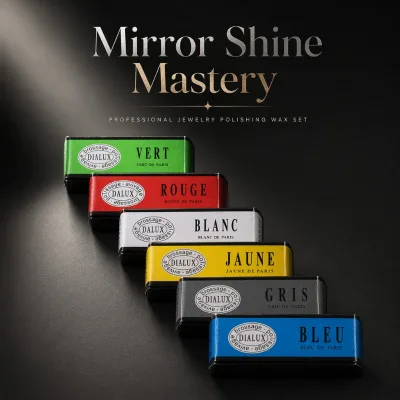 Jewelry Polishing Wax Set Mirror Finish Compound Shine Bar for Metal Finishing