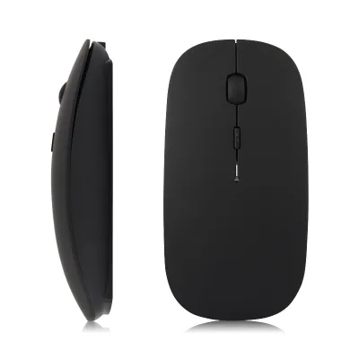 Wireless Bt Mini Ultra-Thin Mouse for Laptop PC Keyboard Battery Mouse Silent Mouse Mice Wireless for Student Office