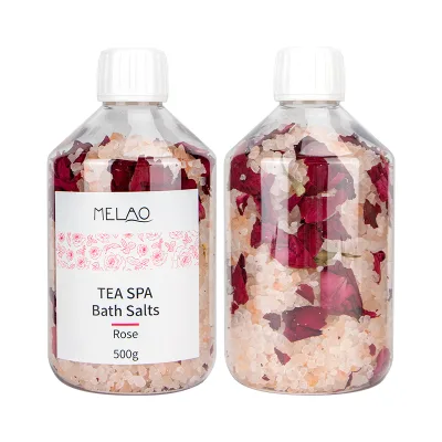 OEM Bath Care Custom Bath Salt Wholesale Private Label Exfoliating Deep Hot Selling Cleansing Bath Salts With Flowers