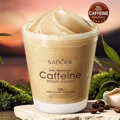 Factory Direct for Ice Beauty Caffeine Coffee Fragrance Exfoliating Cream Herbal Body Scrub for All Skin Types