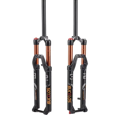Bicycle Air Fork 26 27.5 29 Inch Mtb Suspension Fork 1-1/8 Tapered/Straight Tube Bike Forks with Thru Axle Bicycle Part