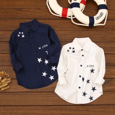Online Shopping India New Style Boys Shirts Gents Fashion Cool Long Sleeve Polyester/Cotton Quick Dry Breathable Eco-Friendly