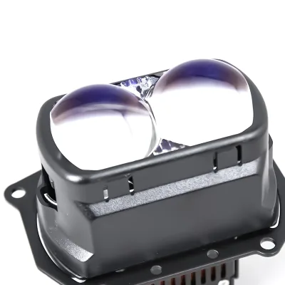 Best Quality LED Lenses Module 70W 6000K Matrix High Low Beam LED Projector Lens 4 Cup Bifocal Projector