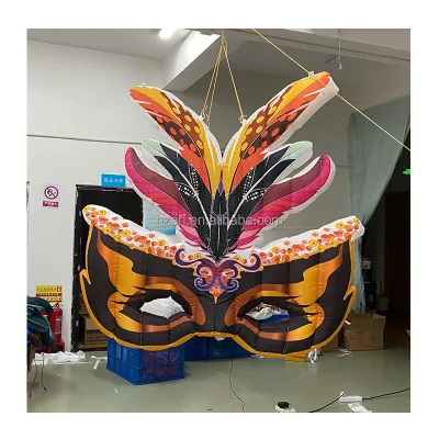 Ceiling Inflatable Mask Balloon for Masquerade Decoration