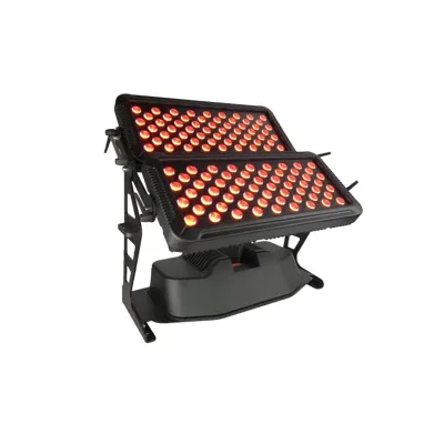 96pcs 72pcs 10W RGBW IP65 Waterproof Outdoor DMX512/Sound-Activated Color Changing Dimmable LED Flood Wall Washer Lighting for