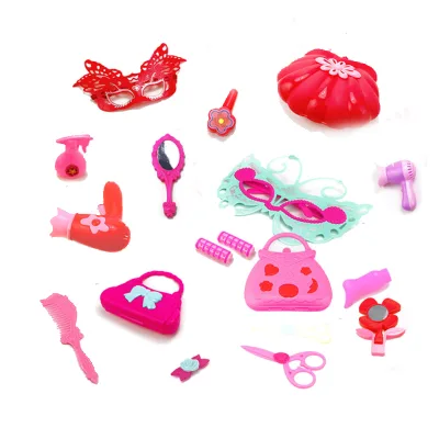 EPT Promotion 1 Dollar Items Jewelry Sets Beauty Party Play Set Pink Pretend Toy Halloween Juguetes Kid Makeup Kit Toy for Girl