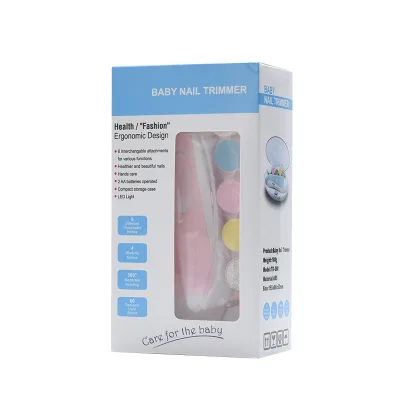 Baby Nail File Clippers Electric Kit Fingernails Toes Care Manicure 6-in-1 Set Baby Nail Trimmer