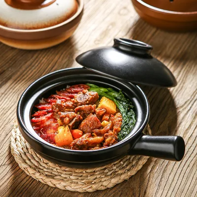 High-temperature Resistant Ceramic Soup Pot Earthenware Kitchenware Gas Stove Casserole Dish Household Use