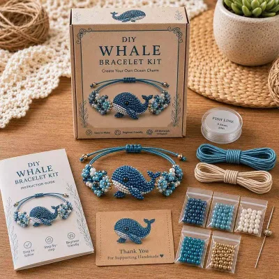 Cross-border New Product DIY Cute Animal Beaded Bracelet Jewelry Findings Making Kit for Women China Origin