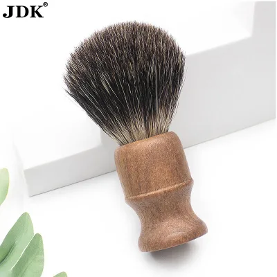 Finest Badger Shaving Brush Low MOQ Custom Logo Factory Premium Natural Walnut Wood Handle Badger Men Shaving Cream Brush