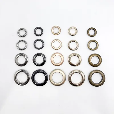 Wholesale Large Brass & Stainless Steel Garment Eyelets Shiny Nickel-Free Eco-friendly Plating Wholesale Curtain Eyelets