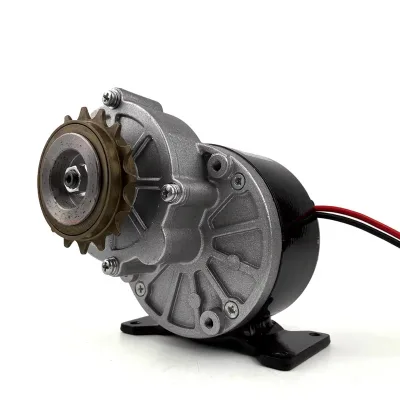 L-Faster Cheap 24V 36V 250W Electric 16T Freewheel Sprocket 9T Fixed Gear Brush Motor