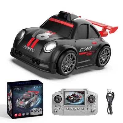 Mini RC Car with Camera and Lights Remote Control Screen Display High-Speed Racing Remote Control Drift Car