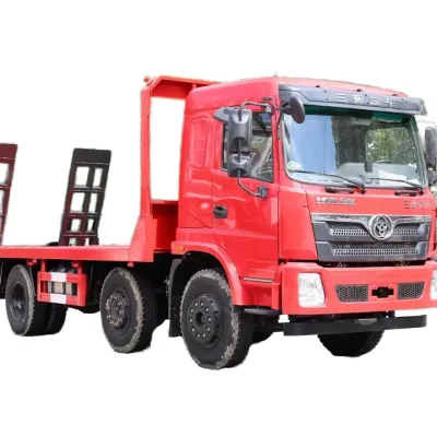 Factory Direct Sales 6X4 Engineering Flatbed Transporter, Strong Carrying Capacity, Heavy Truck Flatbed Transporter