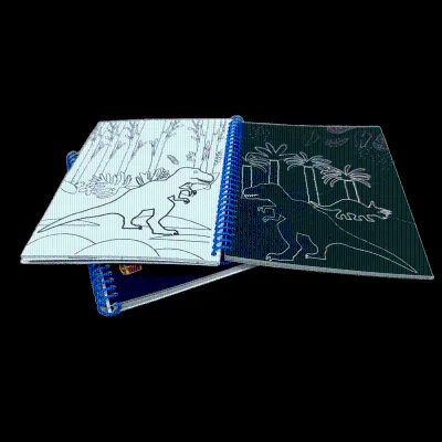 Wholesale A4 Scratch Arts Sketch Drawing Paper for Kids Art Supplies Large Rainbow Scratch Paper Note With Plastic Sticks