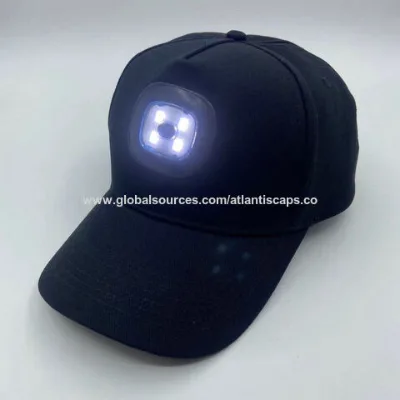 LED Baseball caps Men's Women's Baseball Cap Adjustable Baseball Cap Headlight Hat Night Fishing Camping Joging, LED Camping Hat