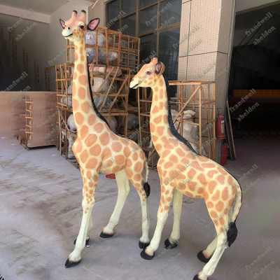 Support Customize Big Giraffe Plush Toys Huge/ Giraffe Statue Life Size/ Christmas Light Giraffe