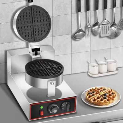 Automatic Single Board Electric Belgian Waffle Maker Mini Toaster Household Breakfast Baking Sandwiches Cakes