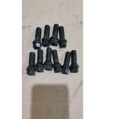 1248690072 Black Wheel Lug Nuts Bolts Set for B-M-W 7Series E65 E66 W220