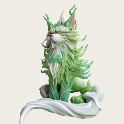 Outdoor Park Decoration Life Size Fiberglass Fox Sculpture Colorful Painting Casting Technique-Giant Statue