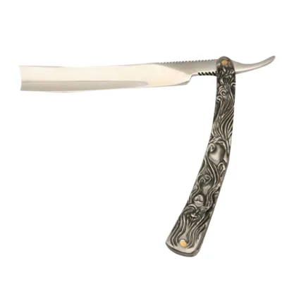 High Quality New Manual Straight Barber Shaving Razor Stainless Steel Non-Slip Steel Handle Safe Face Shaving Single Blade