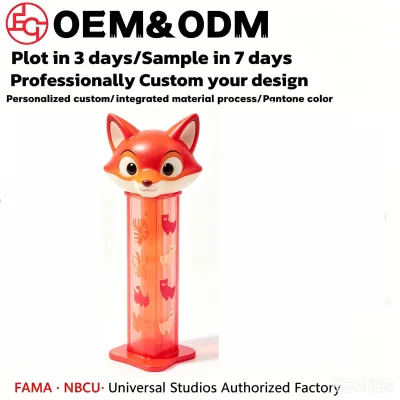 FAMA Factory Custom 3D Cartoon Candy Bubble Gum Dispenser Toy-20 Years OEM PVC Character Novelty Candy Machine Party Favors for