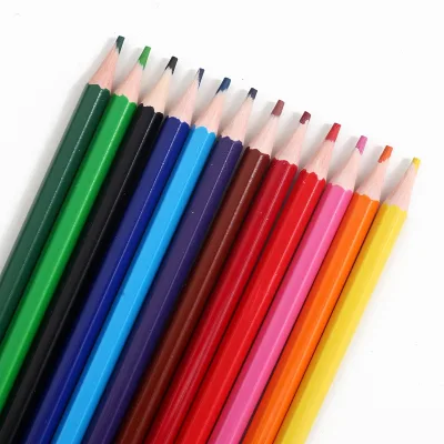Factory 7" Flower Shape Plastic Children Coloured Pencils 12