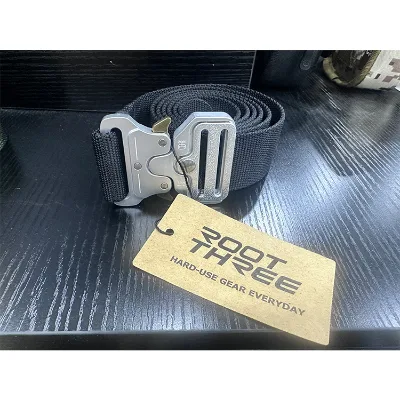 ROOT THREE Girdles High Quality Quick Release Buckle Work Tool Belt Waist Tactical Belt
