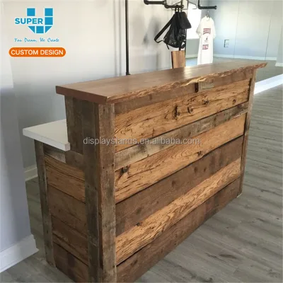 Wooden Shop Counter Design Furniture Mdf Wheel Counters