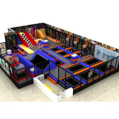 Direct Factory Supply Commercial Trampoline Park - Customized ASTM Certified Bounce Gym for Mall & Amusement Center