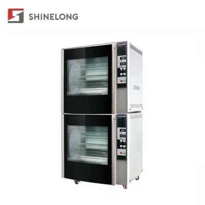 Commercial 2-Layer Luxury Kitchen Chickens Vertical Rotisserie Oven